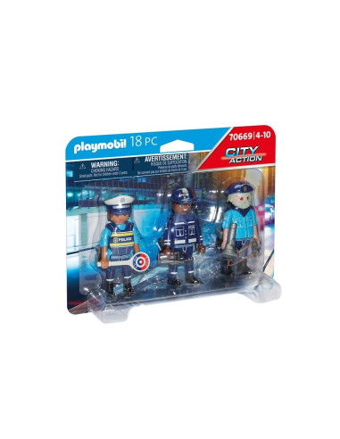 Playmobil Set Figuras Policía 70669