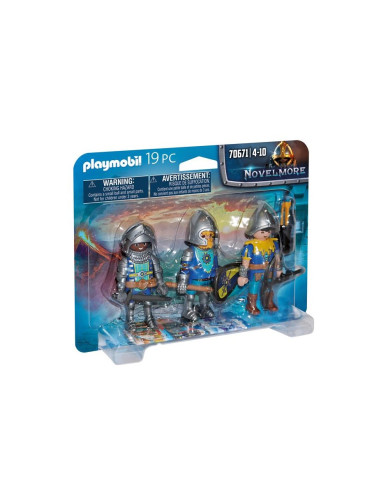 Playmobil Set De 3 Caballeros De Novelmore 70671