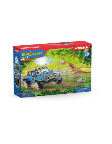 Schleich Play Set Vehículo todoterreno con Dino Outpost 41464