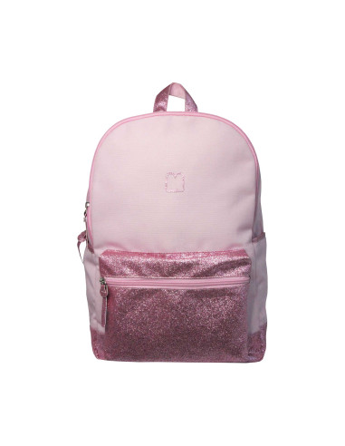 Mochila Marshmallow Half Glitter Pink 