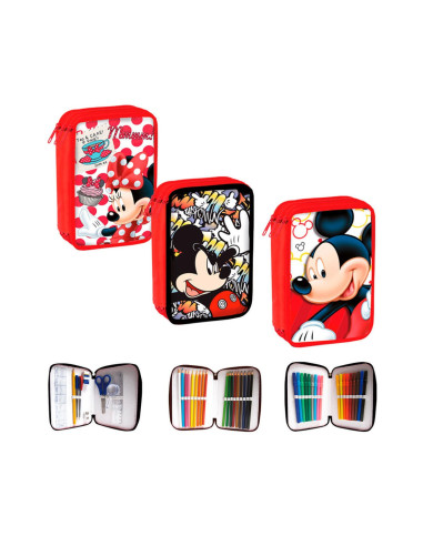 Mickey & Minnie Plumier Triple Surtido