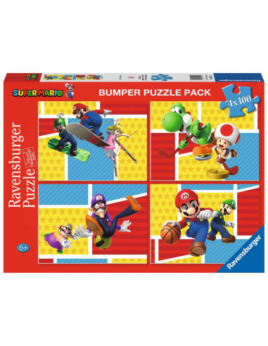 Puzzle Mario Bross. 4 Puzzles