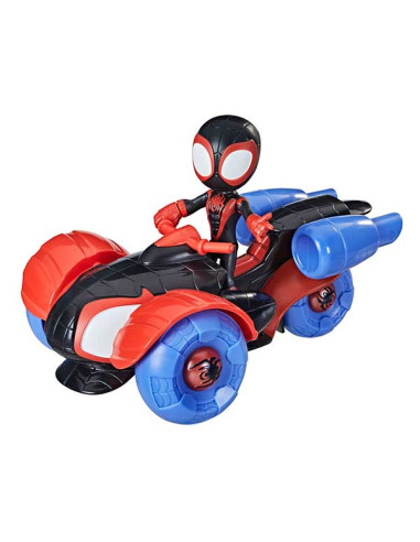 Spidey Figura Miles Morales Vehículo Transformable