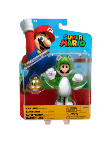 Figura Luigi Felino Super Mario Nintendo