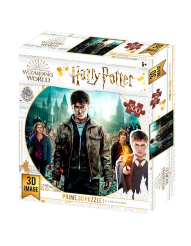 Puzzle Lenticular 3D Harry Potter, Hermione y Ron 500 Piezas