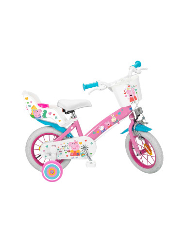 Bicicleta infantil Peppa Pig Rosa 12"