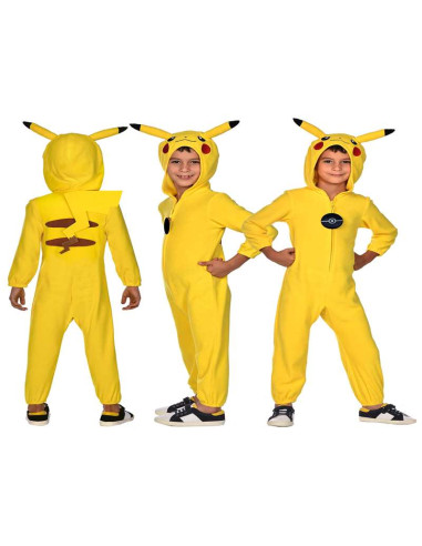 Disfraz Infantil Pokemon Pikachu Talla 4 a 6 Años