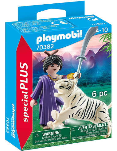 Playmobil 70382 Luchadora Asiática con Tigre