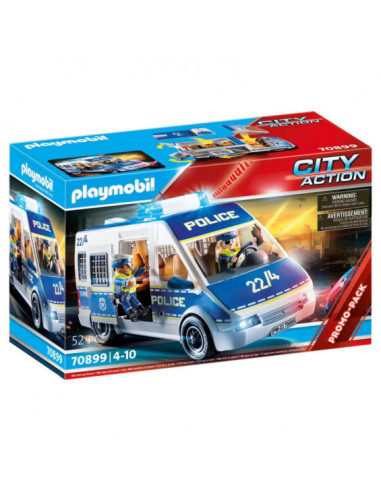 Playmobil 70899 - City Action Coche de Policía con Luz y Sonido.