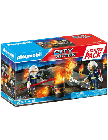 PLAYMOBIL 70907 - Starter Pack Simulacro de Incendio Juguete