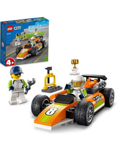 LEGO 60322 City Coche de Carreras de Juguete de Estilo F1