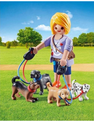 PLAYMOBIL - Cuidadora de Perros 70883