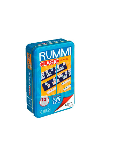 Rummi clasic de viaje Caja Metálica | Juego de Mesa