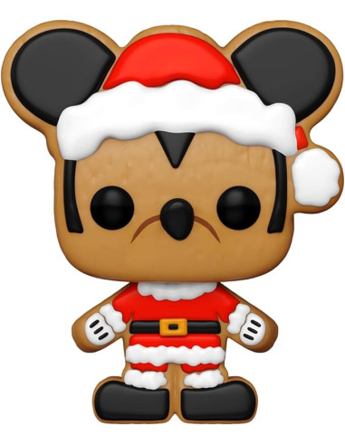 Funko Pop! Disney: Holiday - Santa Mickey Mouse - Galleta de Jengibre