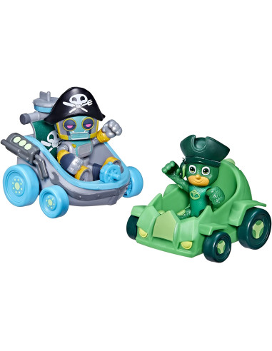 Figuras PJ Masks Pilotos al Combate - Gekko vs Pirate Robot