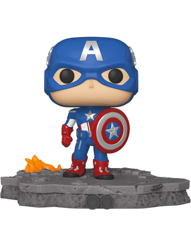 Funko pop deluxe marvel los vengadores avengers capitan america assemble 45076