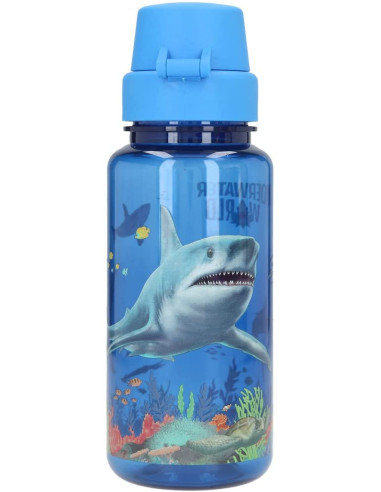 Dino World Underwater 11700 - Botella de agua azul oscuro