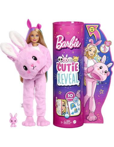 Barbie Cutie Reveal Muñeca Conejo Juguete que desvela su color en el agua