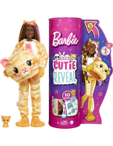 Barbie Cutie Reveal Muñeca Gatito Juguete que desvela su color en el agua