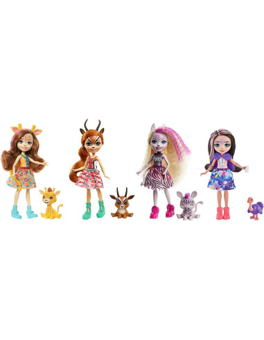 Enchantimals Sunny Savanna Muñeca con mascota y accesorios