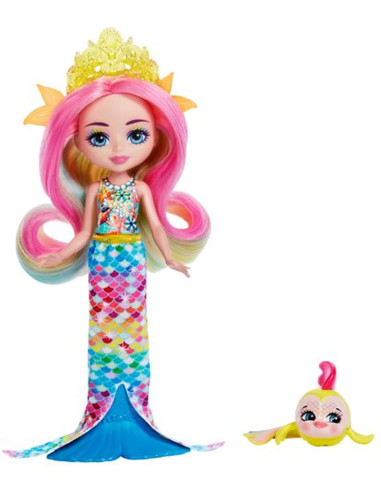 Royal Enchantimals Ocean Kingdom Muñeca Rainey Rainbow Fish