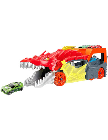 Hot Wheels- Camión Lanzador Dragón