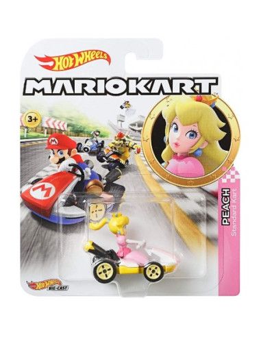 Hot Wheels - Super Mario - Vehiculo Kart Peach