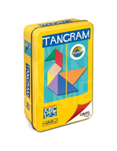 Juego Tangram de Colores con Caja de Metal