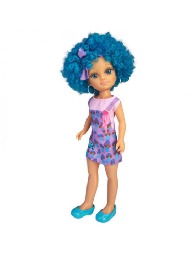 Nancy Curly Power Pelo Azul