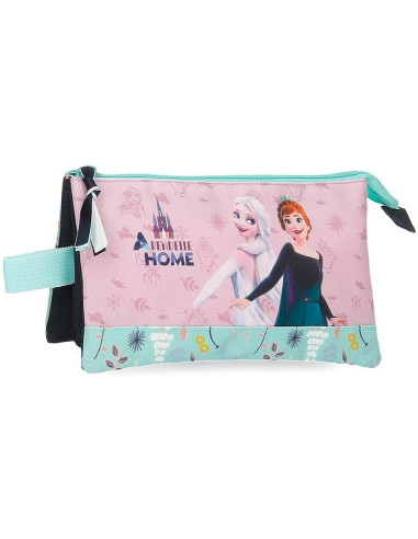 Disney de Frozen Arendelle is Home Estuche Triple Azul 22x12x5 cms