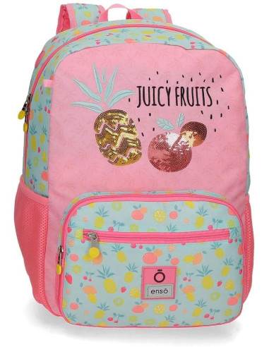 Enso Juicy Fruits Mochila Escolar Adaptable para Portátil 14" Multicolor 32x42x14 cms