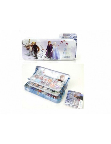 Frozen II Triple Layer Beauty Tin - Set de Maquillaje para Niñas - Maquillaje Frozen - Selección de 