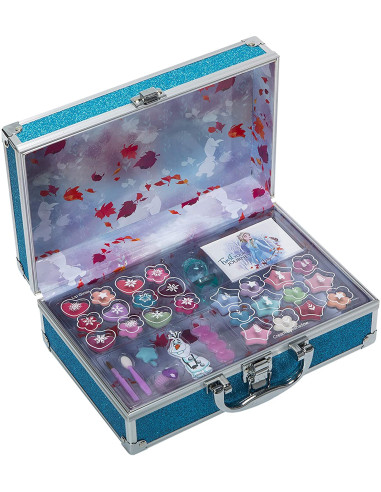 Frozen in Time Beauty Travel - Neceser Frozen II, Set de Maquillaje para Niñas - Maquillaje Frozen 