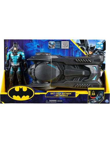 Batman Set Batmobil Bat Tech y Figura de 30 cm