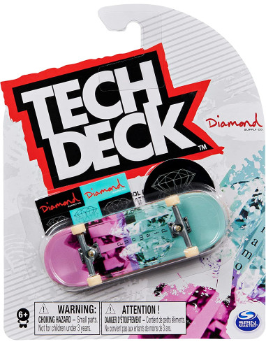 Tech Deck - Finger Skate - Patines de Dedo auténticos 96 mm