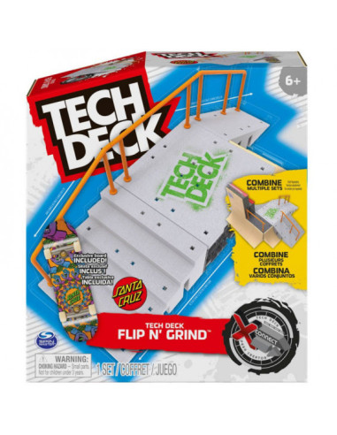 Tech Deck Flip N´ Grind Juego de Rampas Personalizable Diferentes Modelos