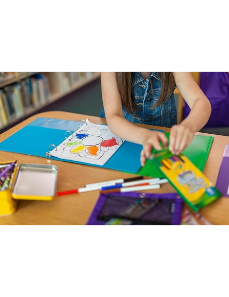 Crayola - Super Tips, Rotuladores Lavables de Punta Media, Paquete de 12