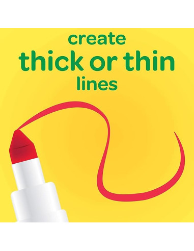 Crayola - Super Tips, Rotuladores Lavables de...