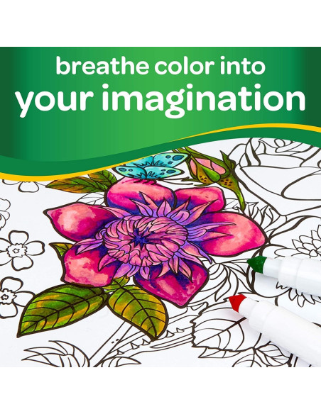 Crayola - Super Tips, Rotuladores Lavables de Punta Media, Paquete de 12