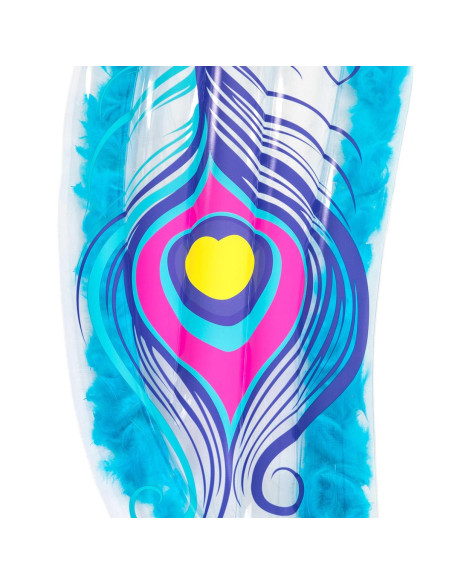 Colchoneta Hinchable Pluma Azul 189x79 cm