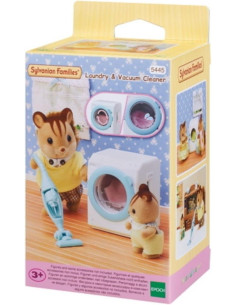 Sylvanian Families - 05445 - Set de lavadora y aspiradora