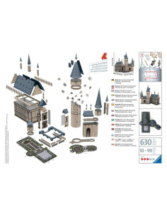 Puzzle 3D Harry Potter Castillo de Hogwarts Gran Comedor,... 2