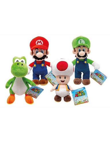 Peluche Super, Luigi, Yoshi, Toad 20 cm. Varios...