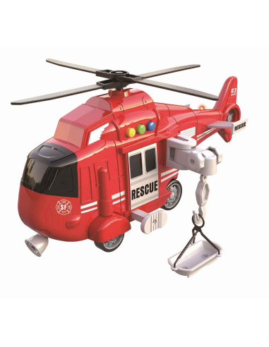 City Service Helicóptero E1:16 Luz y Sonido