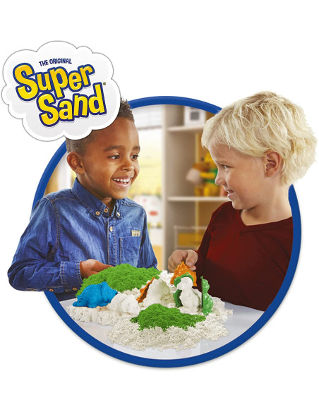 Super Sand Mochila Dinosaurios. Arena mágica para moldear y modelar.