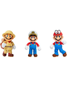 Super Mario - Multipack Odyssey de 3 Figuras Mario de 10 cm