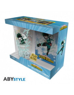 MY HERO ACADEMIA - Pack cristal XXL + Pin´s + libreta "Hero"