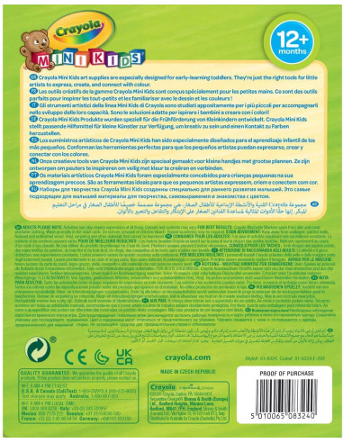 CRAYOLA Mini Kids - Set de 8 Rotuladores...