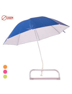 Sombrilla Silla Playa Azul 120 cm tubo 8mm proteccion...