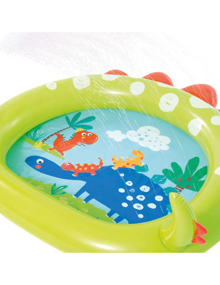 Piscina Hinchable Dinosaurio, Medidas 119x109x66 cm, Capacidad de 68 litros